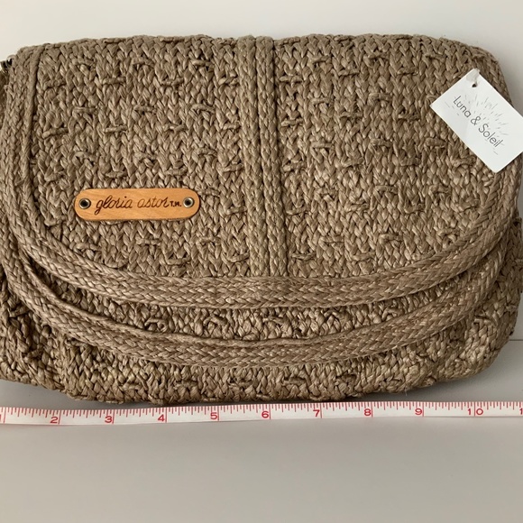 Vintage Gloria Astor Straw Clutch bag - Luna & Soleil - Picture 9 of 10